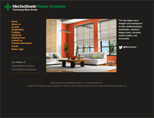 Tablet Screenshot of mechoshadehomesystems.com